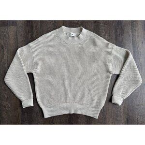 Buck Mason Natural Seafarer Cotton Crewneck Sweater - Size S